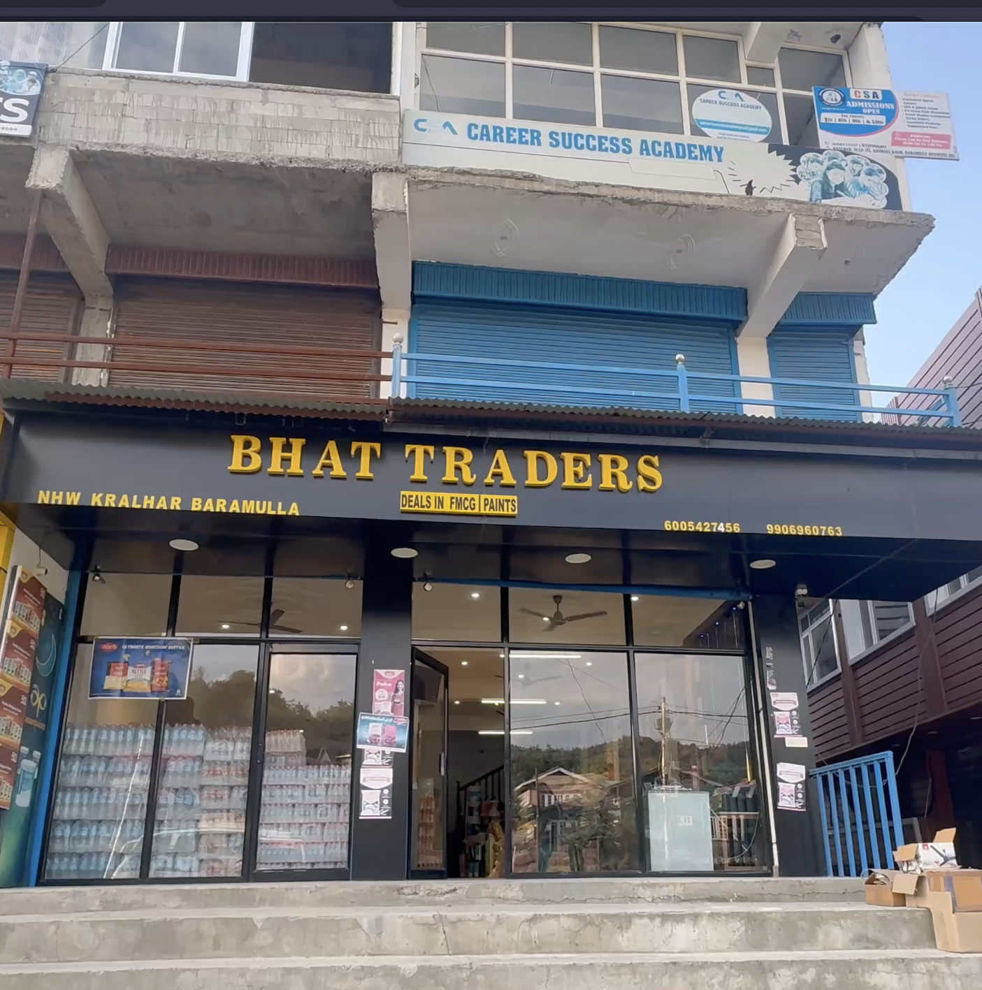 BHAT TRADERS storefront on NHW Kralhar Baramulla